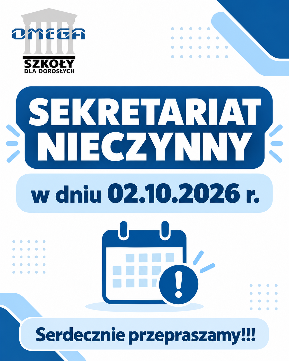 Sejretariat niecznny 02.10.26r. !!!